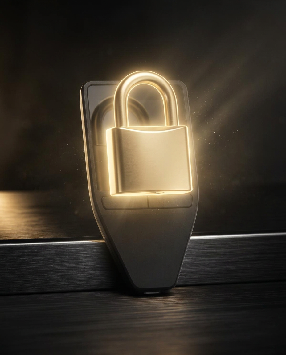 Trezor Safe 5 em cenário premium